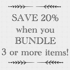 🖤SAVE 20% OFF 3+ BUNDLE DEAL!🖤